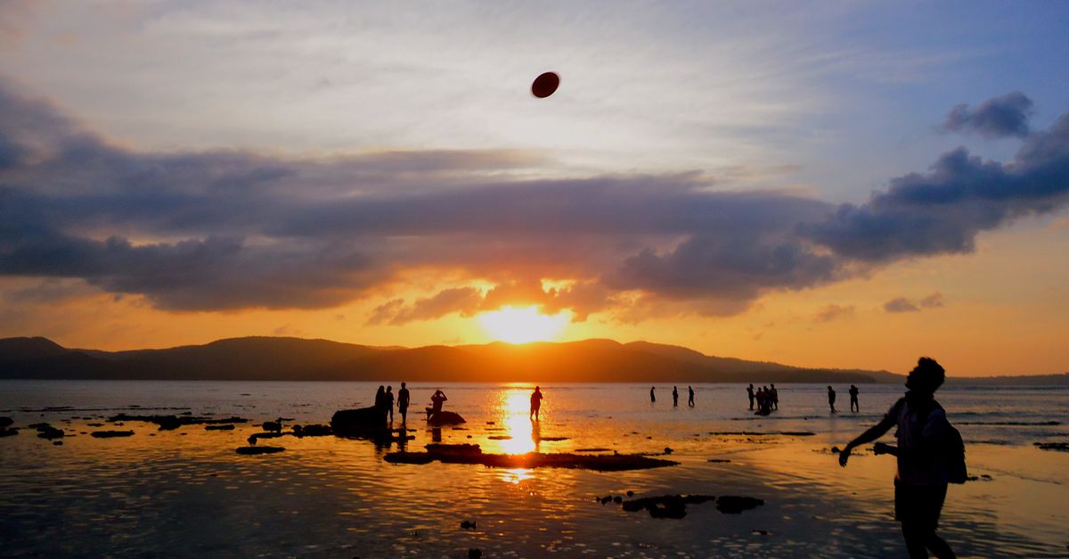 Andaman beach sunset travellers