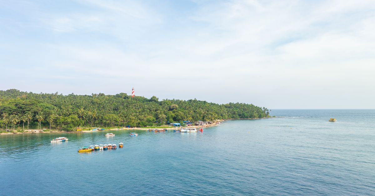 Andaman coast aerial view