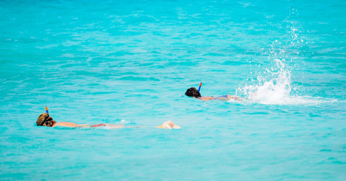Snorkeling in Andaman Elephant Beach clear water